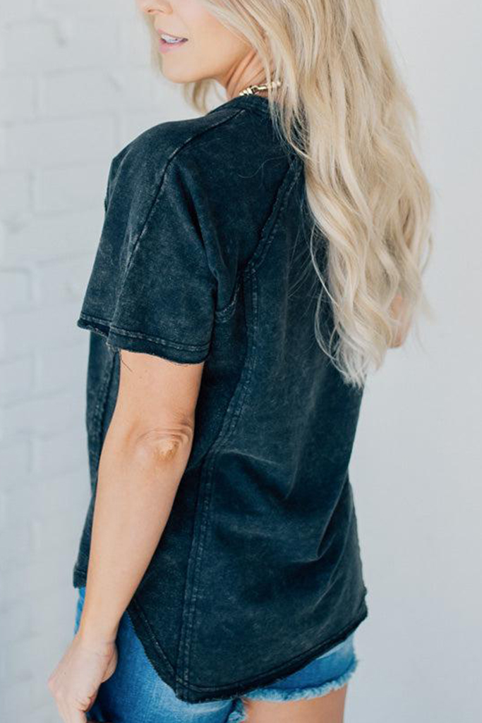 HOT SALE Brielle French Terry Henley Tee