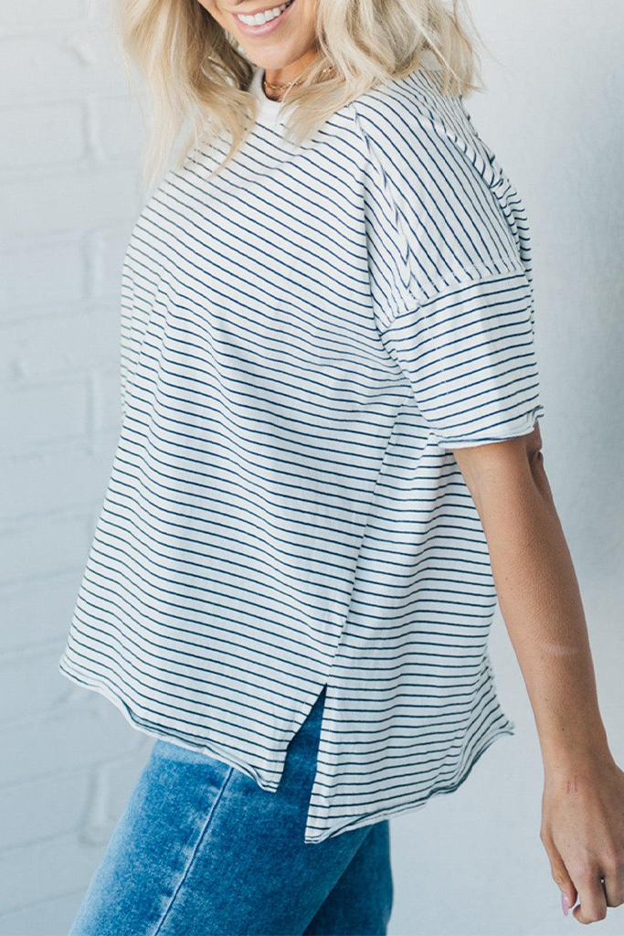 Hazel Striped Boxy Tee
