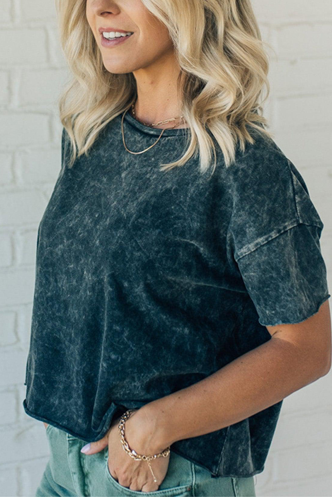 Mineral Wash Boxy Tee