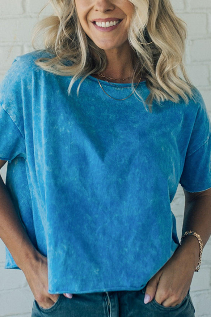 Mineral Wash Boxy Tee