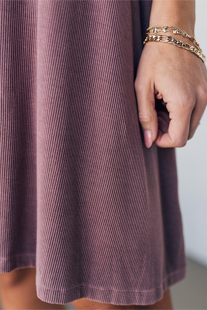 Ribbed Shift Dress