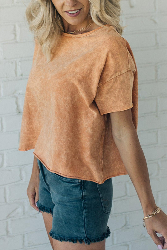 Mineral Wash Boxy Tee