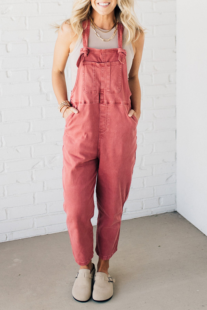 Amy Knot Strap Overalls