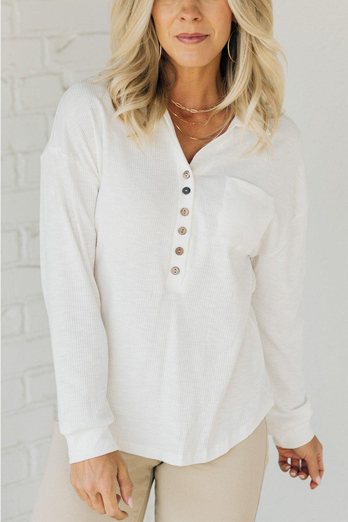 Cozy Polo Pocket Top