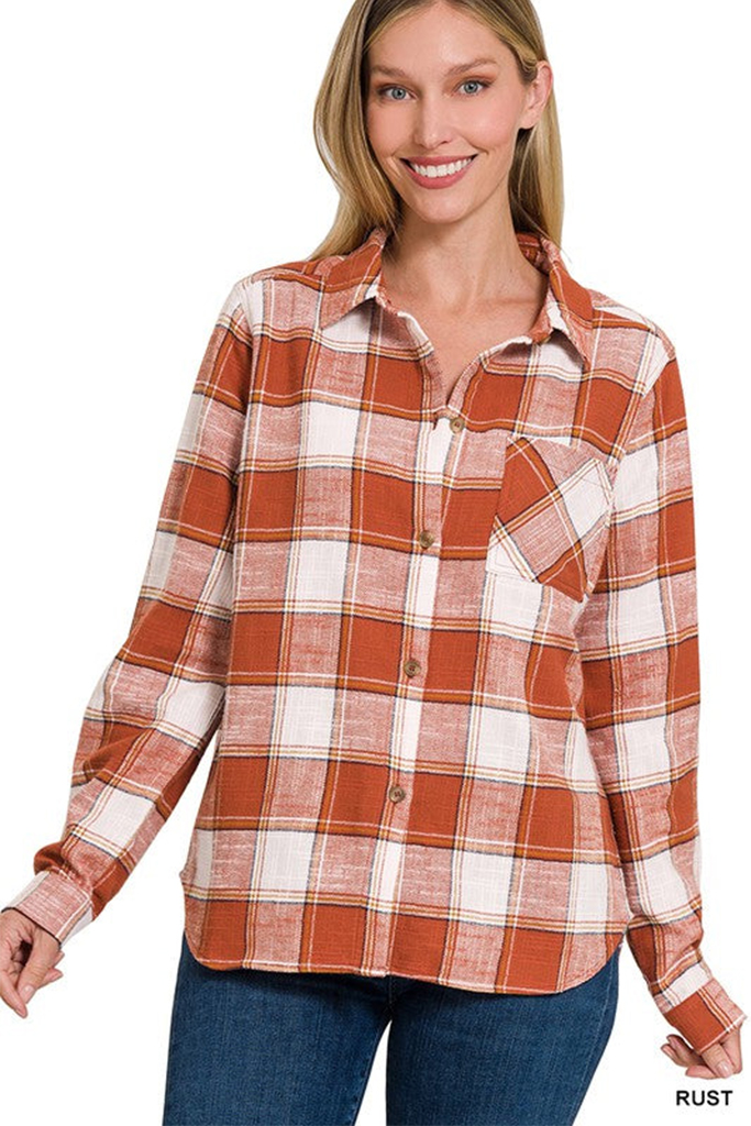 Carter Classic Flannel Plaid Top
