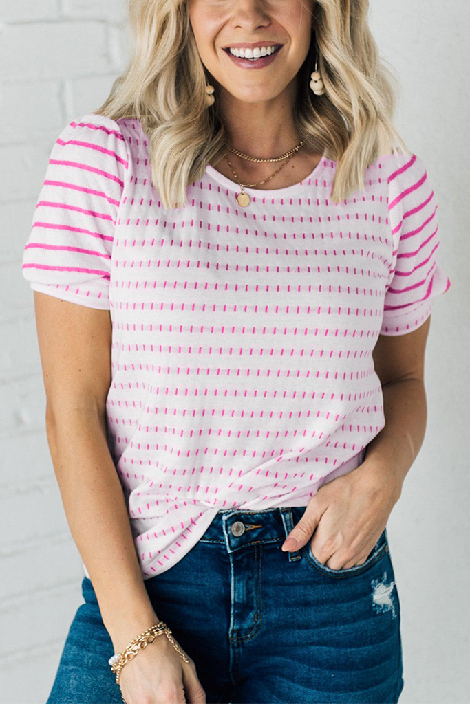 Morse Stripe Sweater Tee