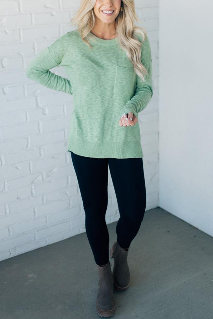 Frankie Crewneck Pocket Sweater