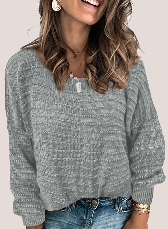 Textured Ribbed Knit Pullover  (Final Days: Big Savings!!!)
