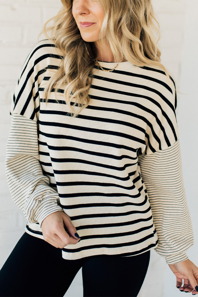 Double Stripe Thermal Top