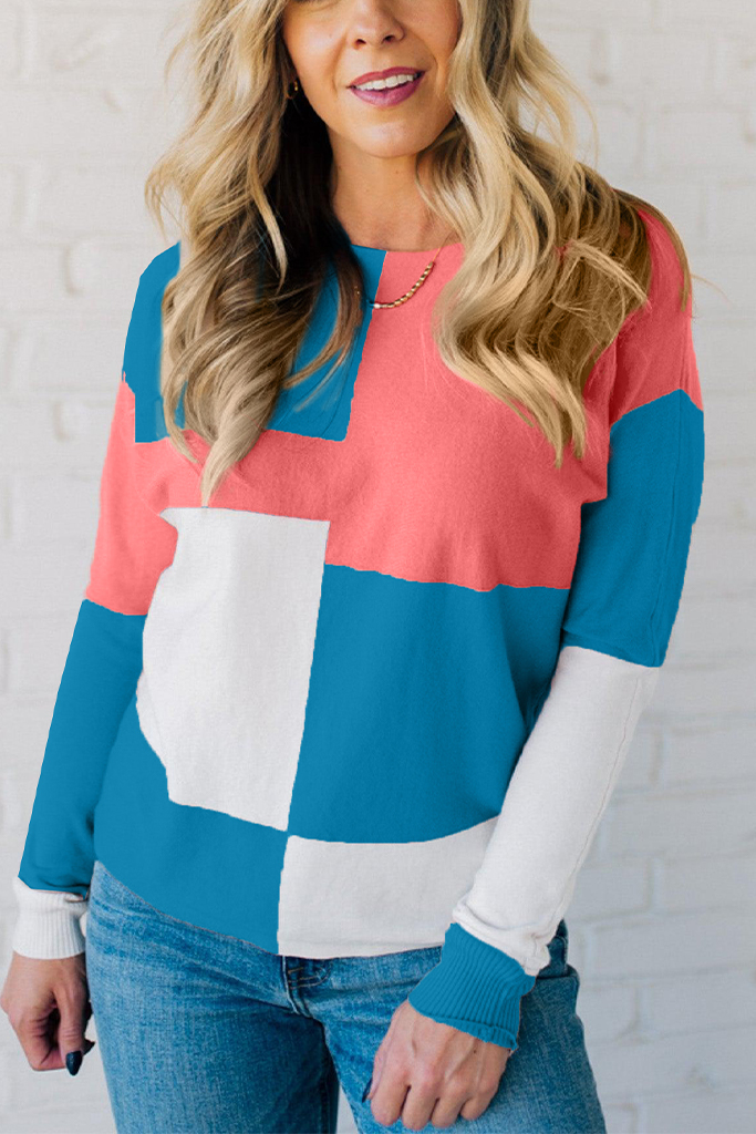 Bright Colorblock Ultra Soft Sweater