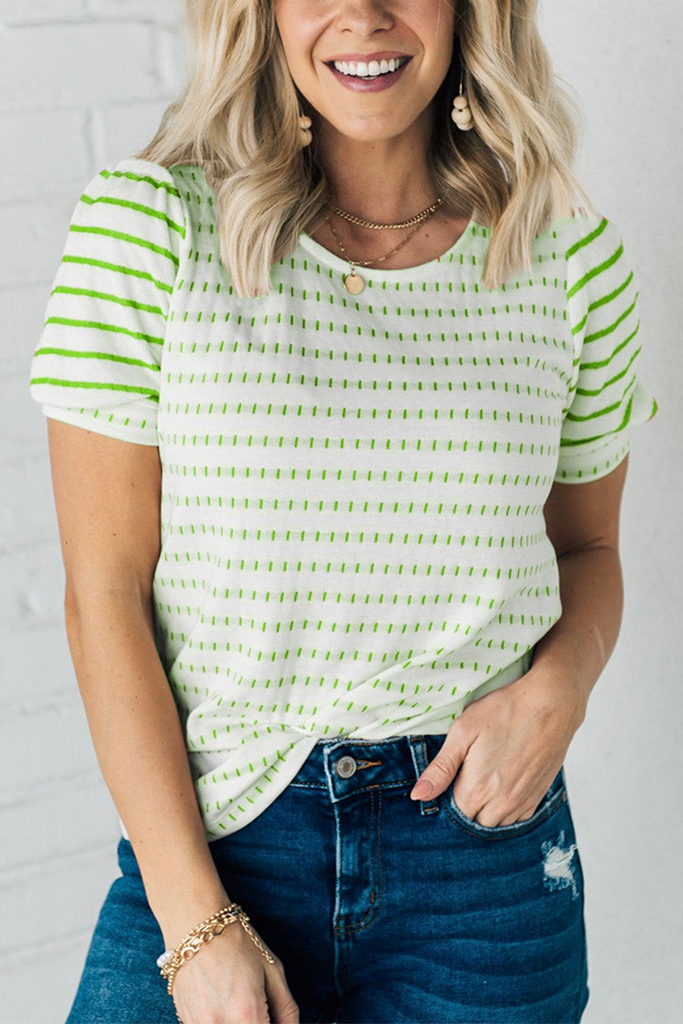 Morse Stripe Sweater Tee