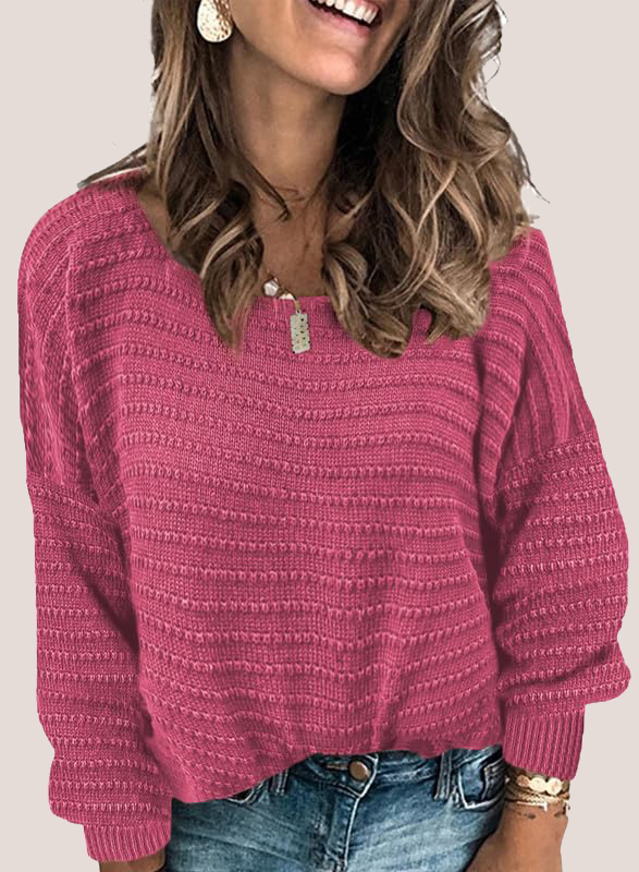 Textured Ribbed Knit Pullover  (Final Days: Big Savings!!!)