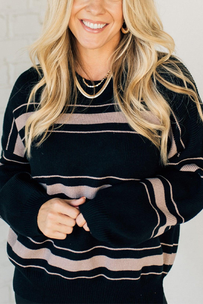 Amberly Striped Sweater