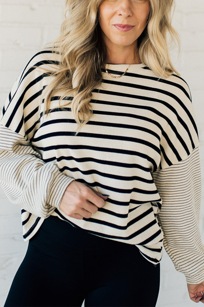 Double Stripe Thermal Top