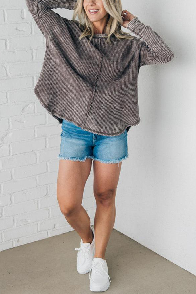 Mineral Wash Waffle Tunic