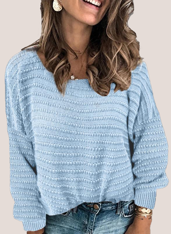 Textured Ribbed Knit Pullover  (Final Days: Big Savings!!!)