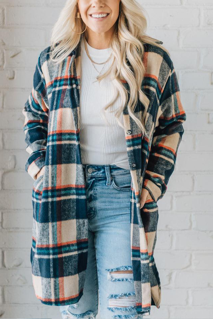 Mid Length Classic Plaid Shacket