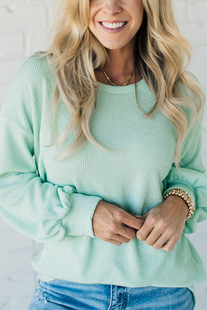 Faye Cord Ribbed Pullover