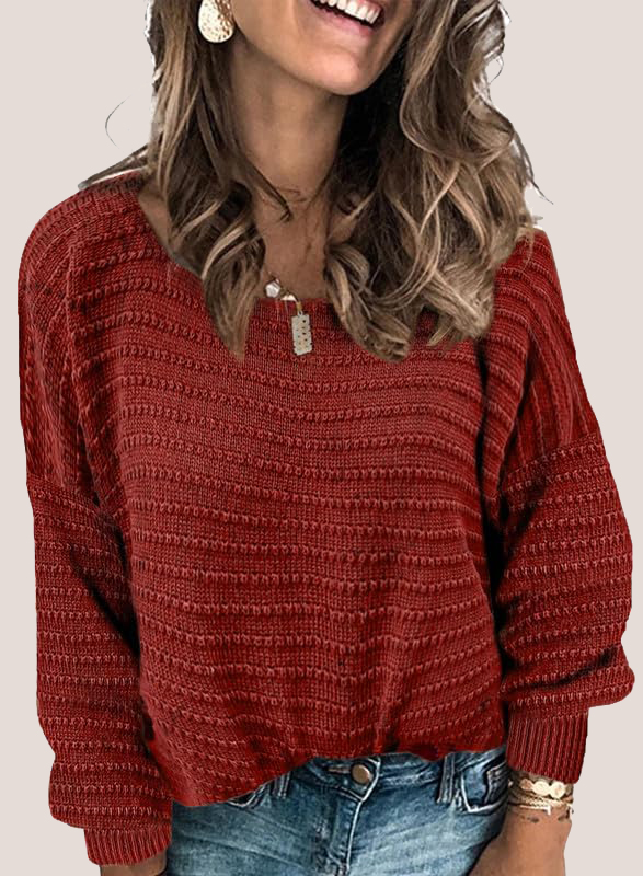 Textured Ribbed Knit Pullover  (Final Days: Big Savings!!!)