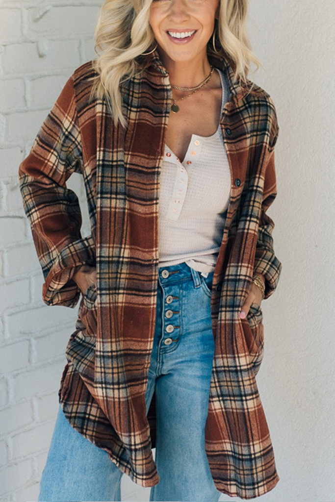 Mid Length Classic Plaid Shacket