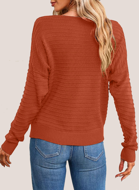 Textured Ribbed Knit Pullover  (Final Days: Big Savings!!!)