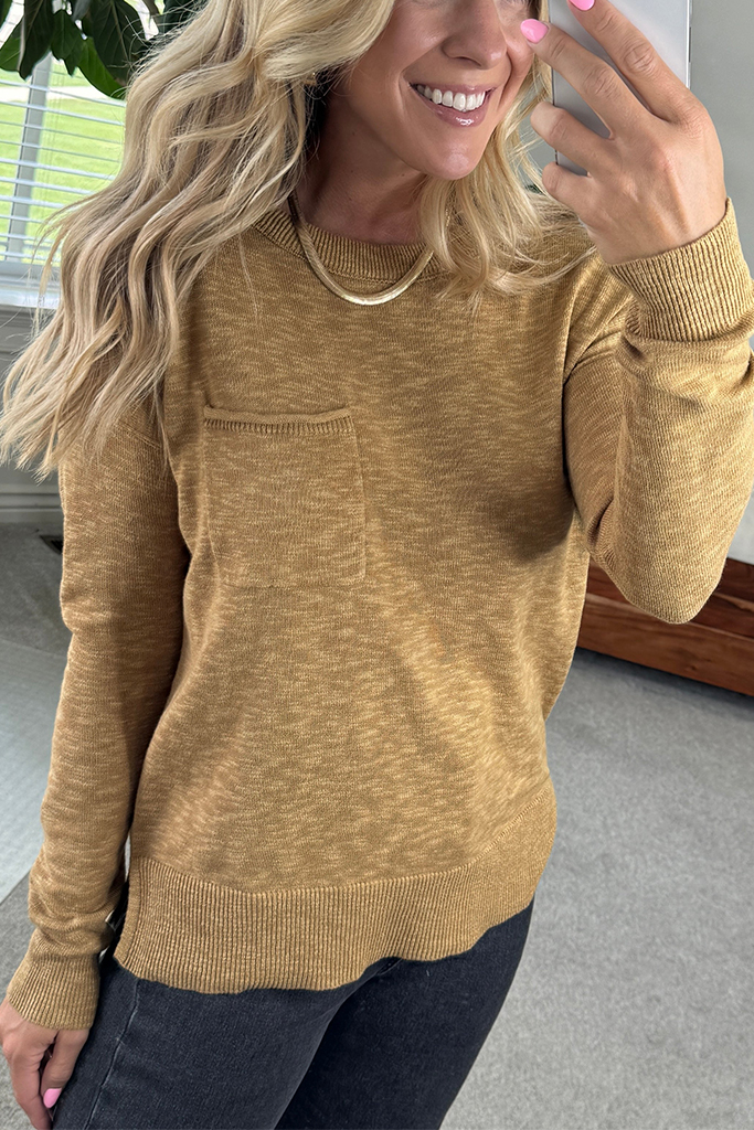 Frankie Crewneck Pocket Sweater