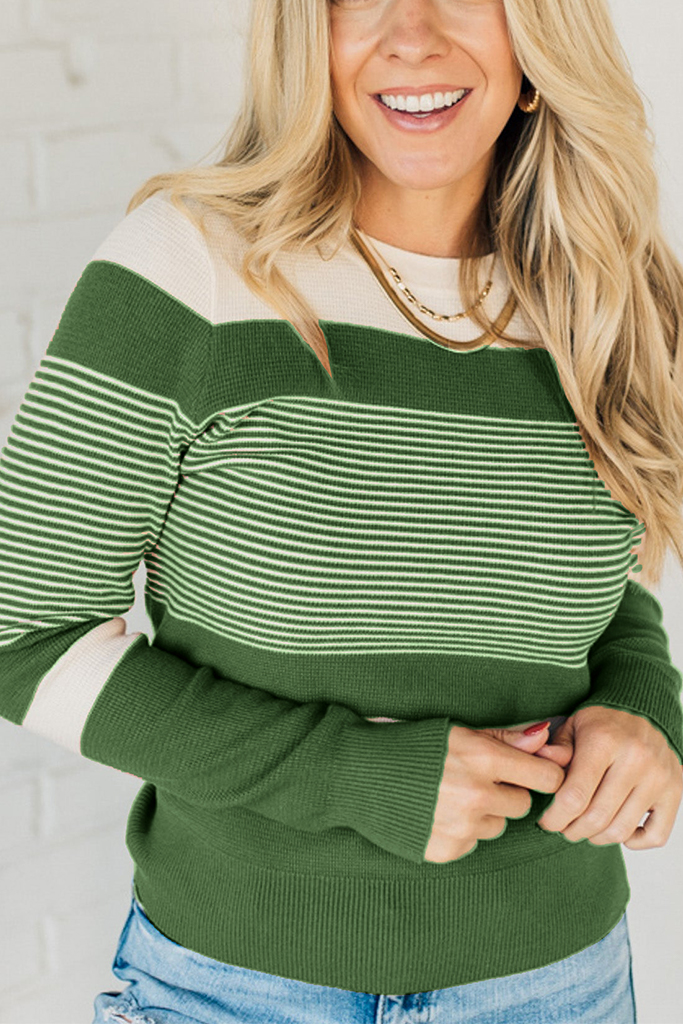 Molly Mixed Stripe Textured Tee