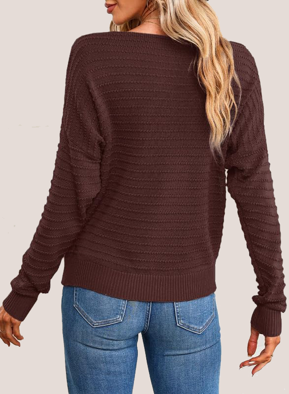 Textured Ribbed Knit Pullover  (Final Days: Big Savings!!!)