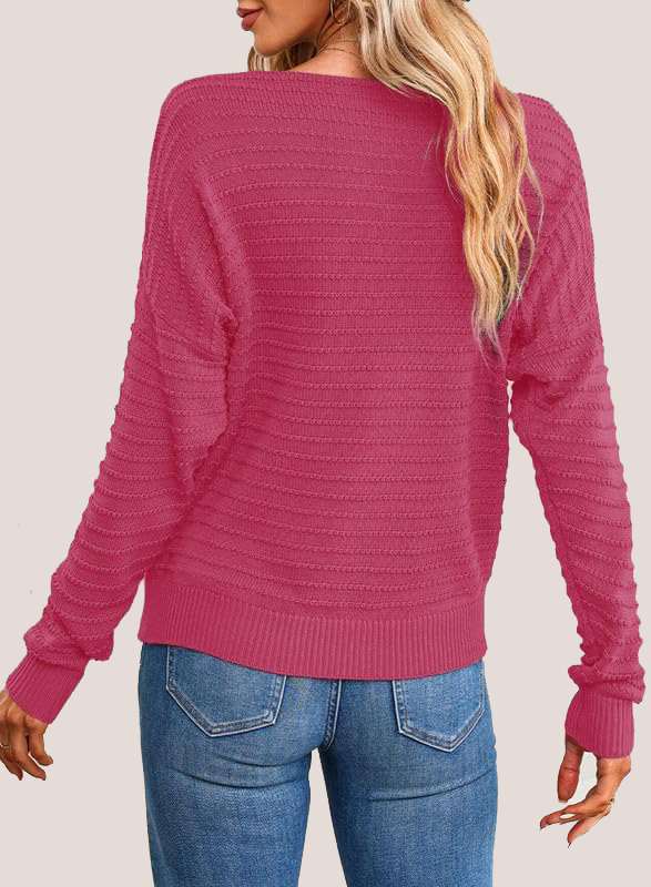 Textured Ribbed Knit Pullover  (Final Days: Big Savings!!!)