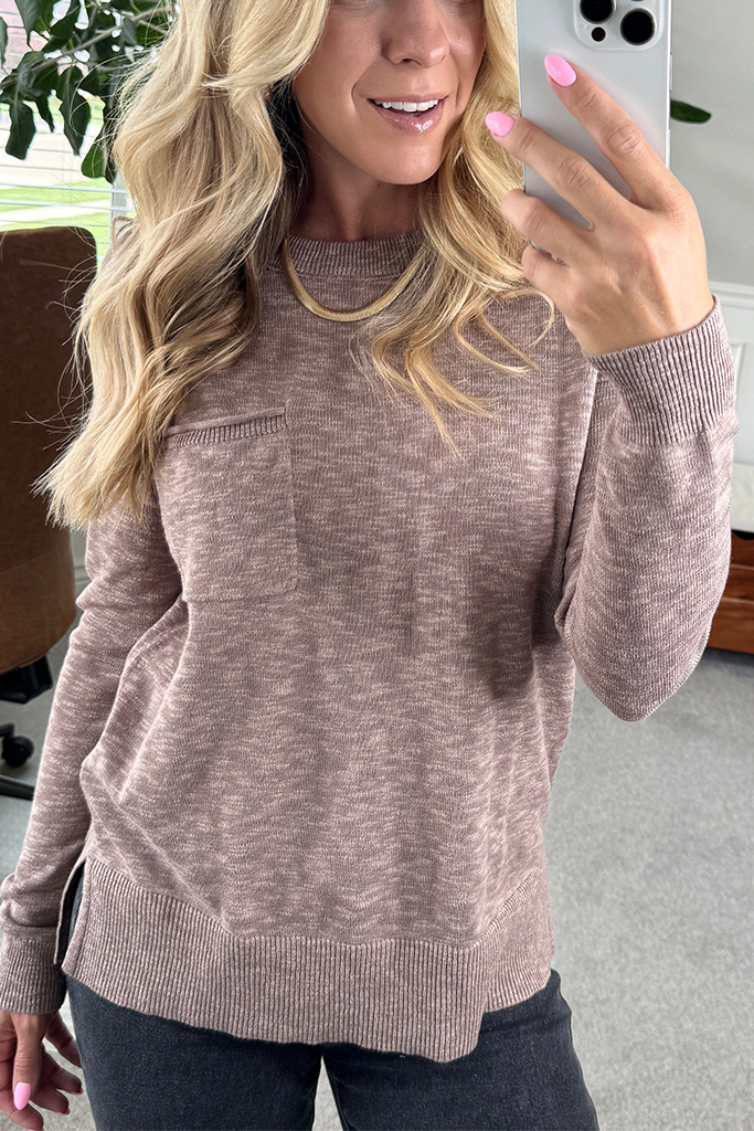 Frankie Crewneck Pocket Sweater