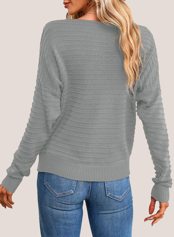 Textured Ribbed Knit Pullover  (Final Days: Big Savings!!!)