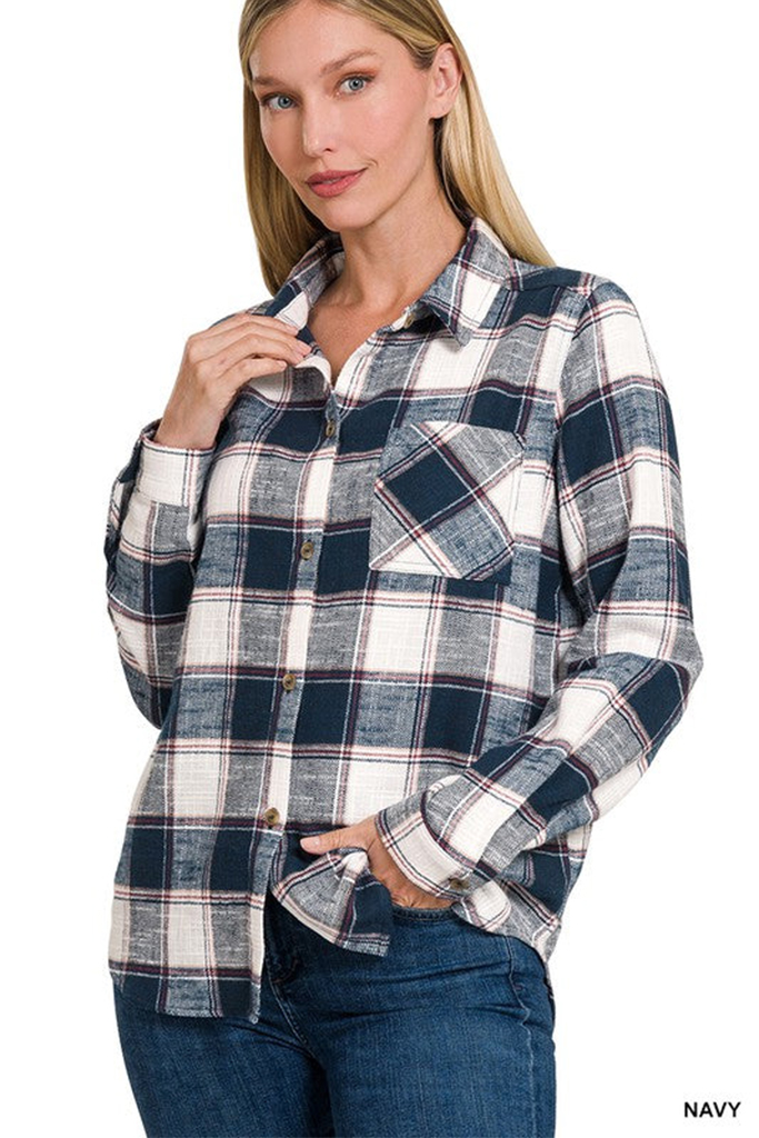 Carter Classic Flannel Plaid Top