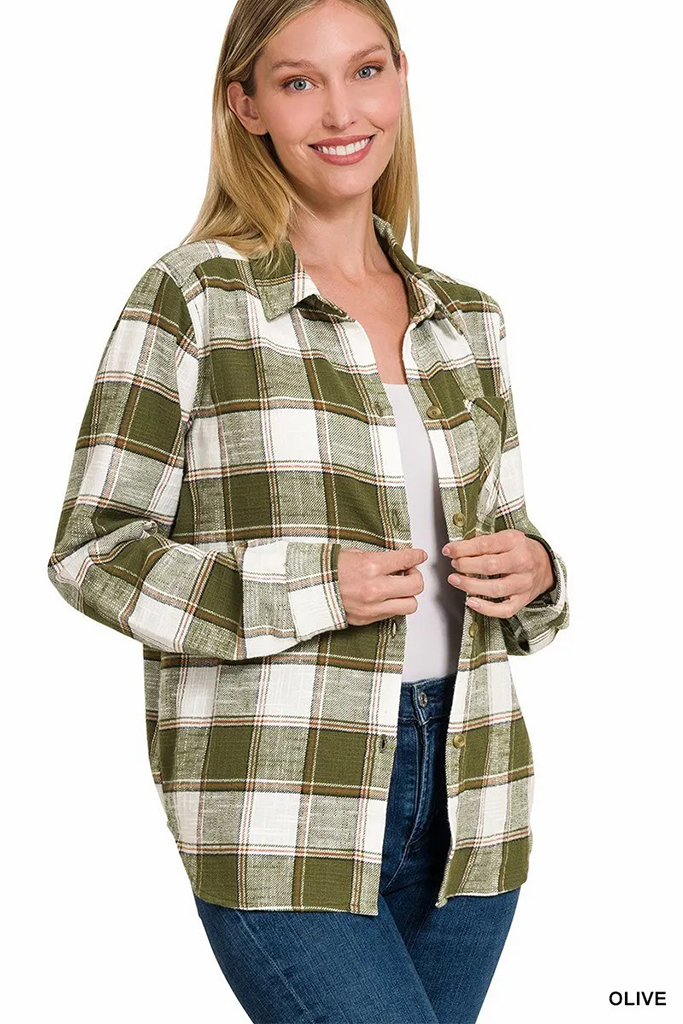 Carter Classic Flannel Plaid Top