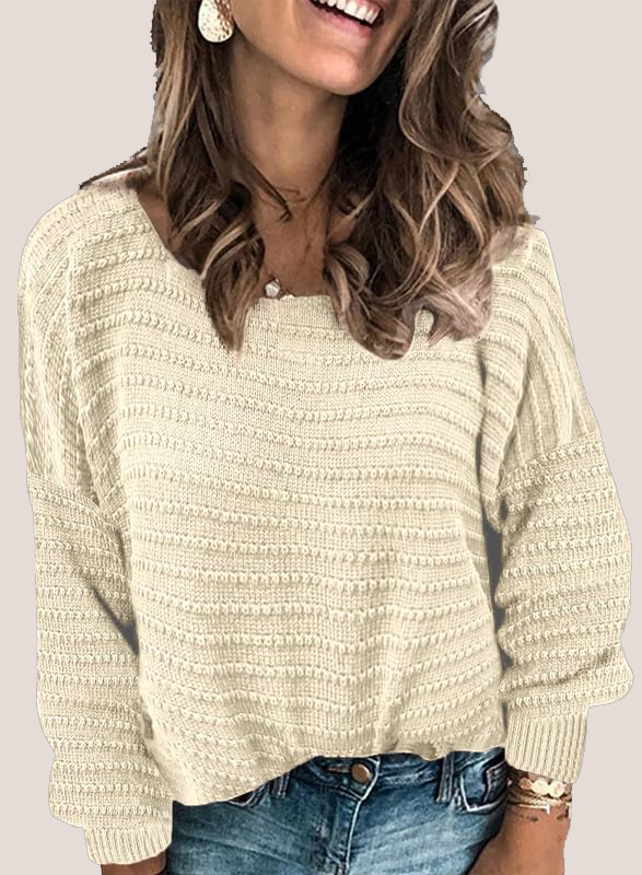 Textured Ribbed Knit Pullover  (Final Days: Big Savings!!!)