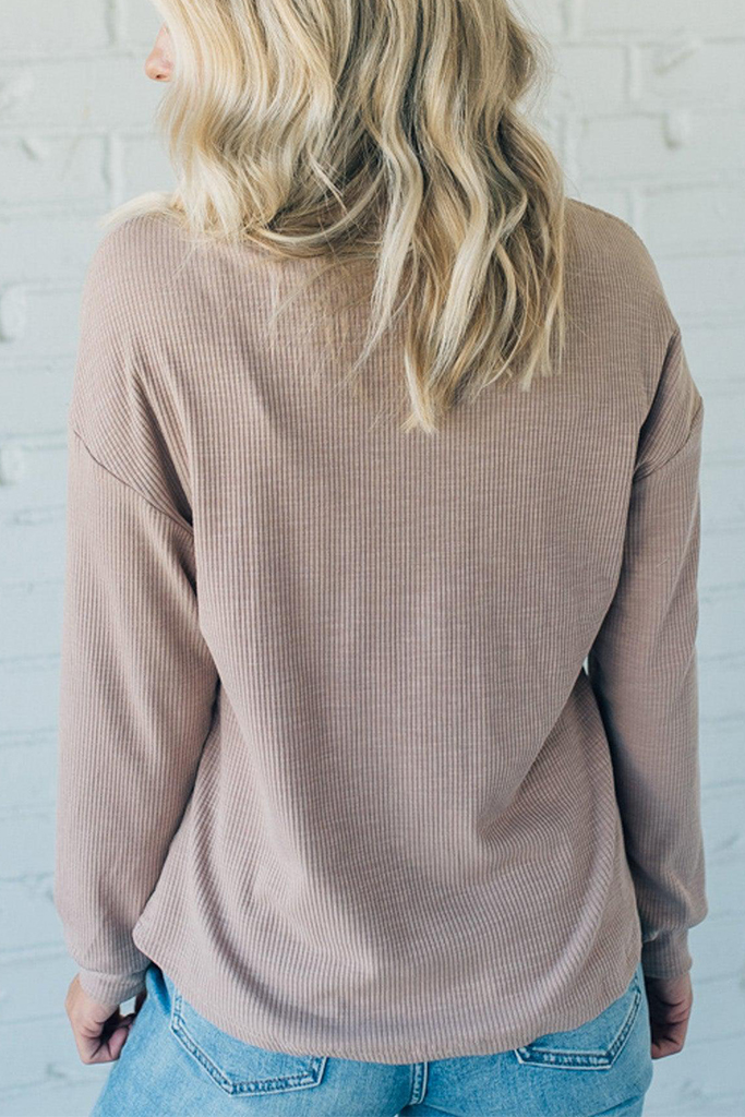 Cozy Polo Pocket Top