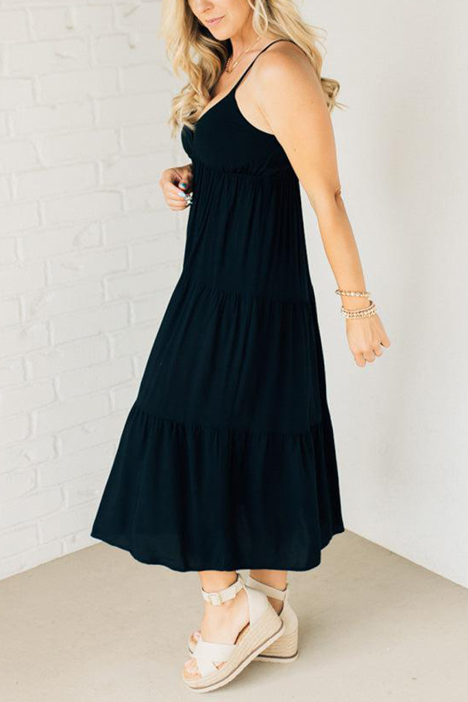 Sailor Keyhole Midi Dress