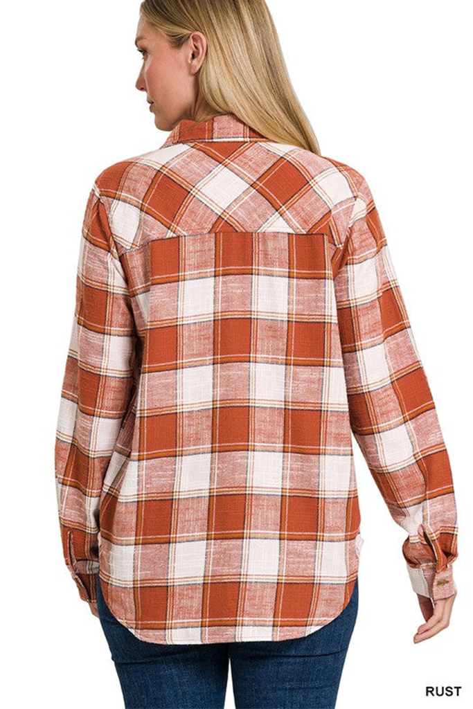 Carter Classic Flannel Plaid Top