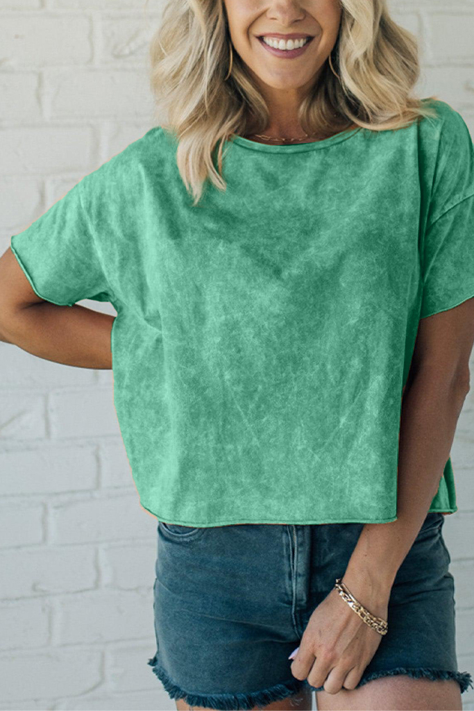 Mineral Wash Boxy Tee