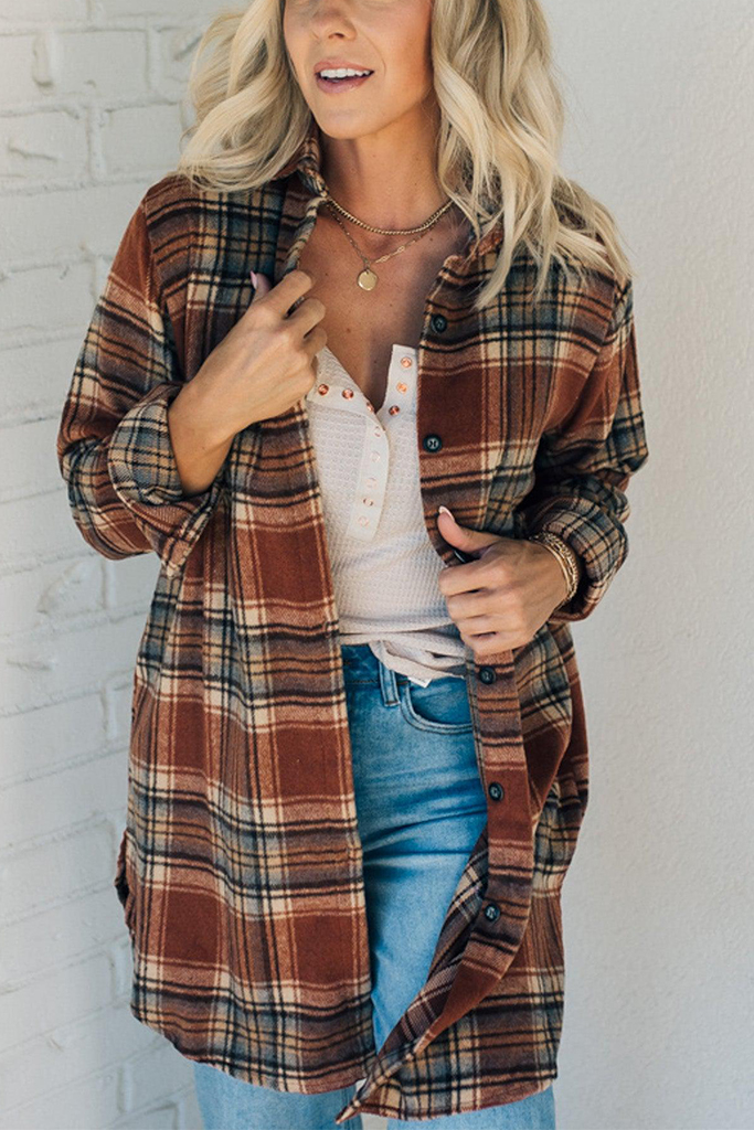 Mid Length Classic Plaid Shacket