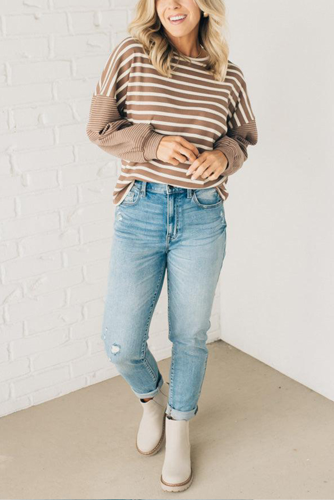 Double Stripe Thermal Top