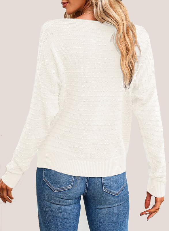 Textured Ribbed Knit Pullover  (Final Days: Big Savings!!!)