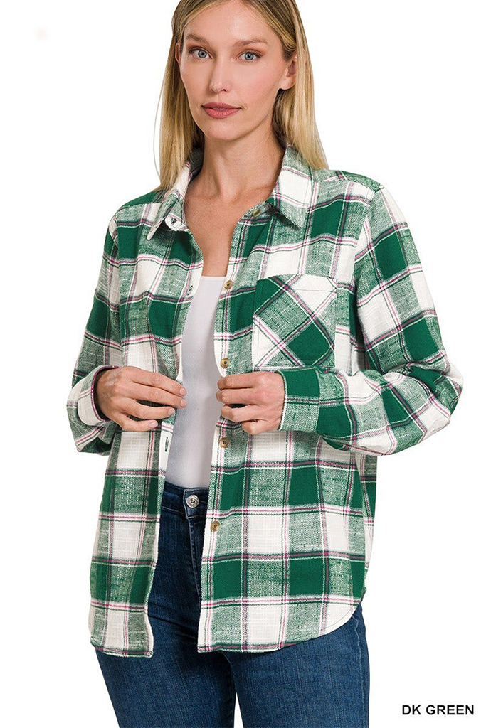 Carter Classic Flannel Plaid Top