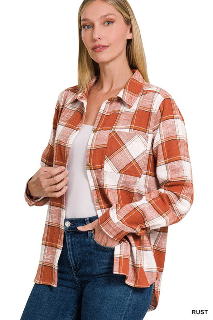Carter Classic Flannel Plaid Top
