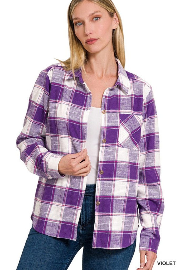 Carter Classic Flannel Plaid Top