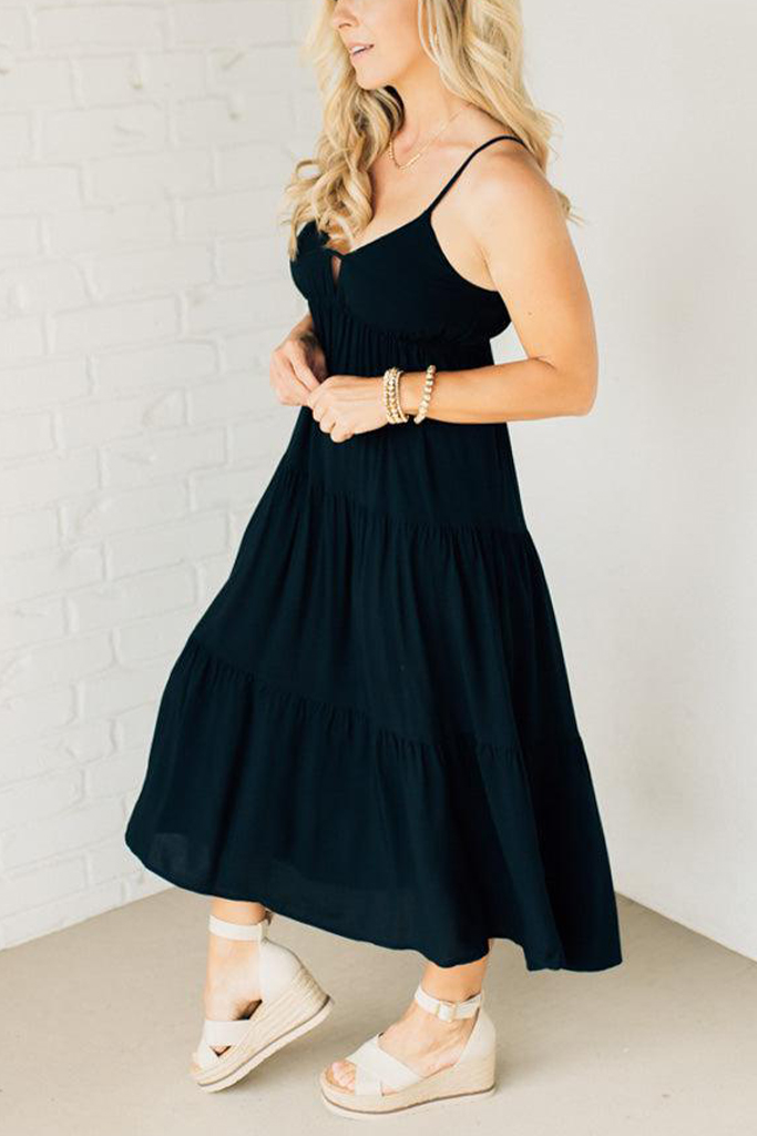 Sailor Keyhole Midi Dress