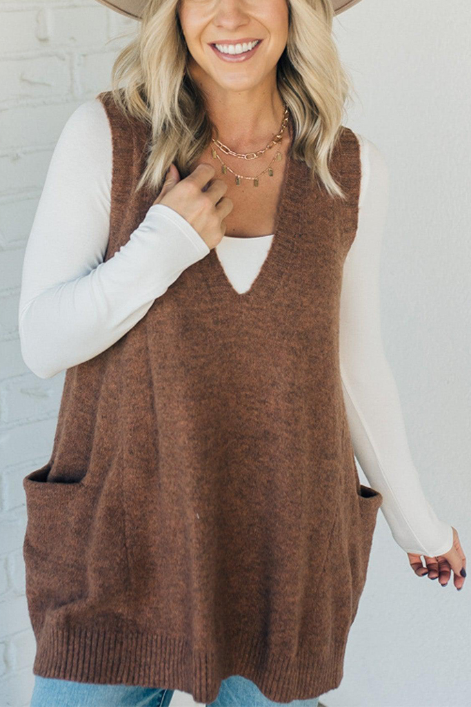 Cozy Pocket Sweater Vest