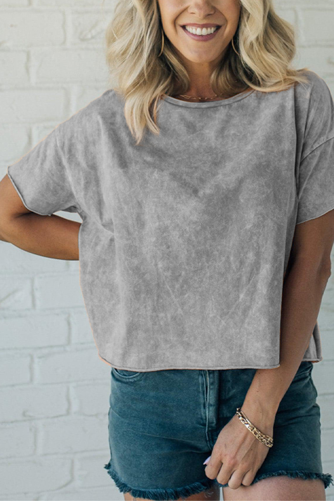 Mineral Wash Boxy Tee