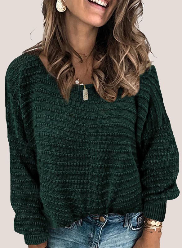 Textured Ribbed Knit Pullover  (Final Days: Big Savings!!!)