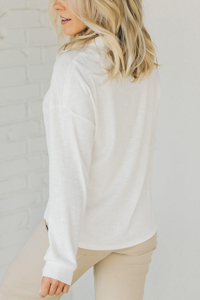 Cozy Polo Pocket Top