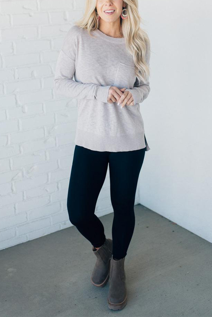 Frankie Crewneck Pocket Sweater